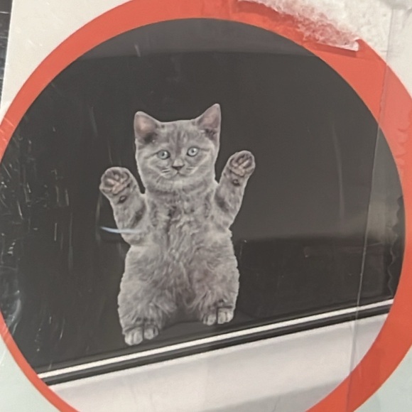 Joy Riders Cat perforated window cling size 14” x 15.75” - Picture 4 of 4